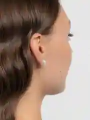 Женские серьги гвоздики из жемчуга
