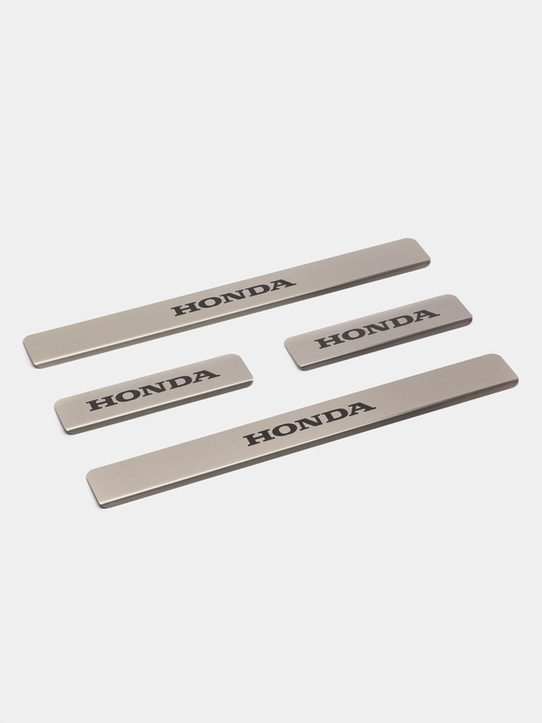Накладки на пороги, нержавейка, хром, Honda CIVIC