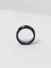 Серый кольцо акриловое