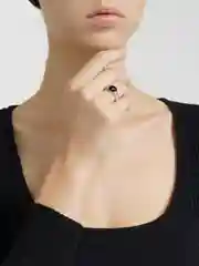 Серебряный кольцо "Часы"