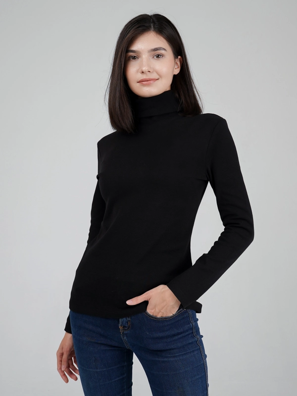 Водолазка женская Helentex с длинным рукавом, воротник-гольф, базовая кофта