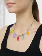 Серебряный чокер "Мармеладные мишки"