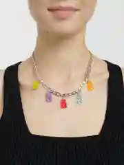 Серебряный чокер "Мармеладные мишки"