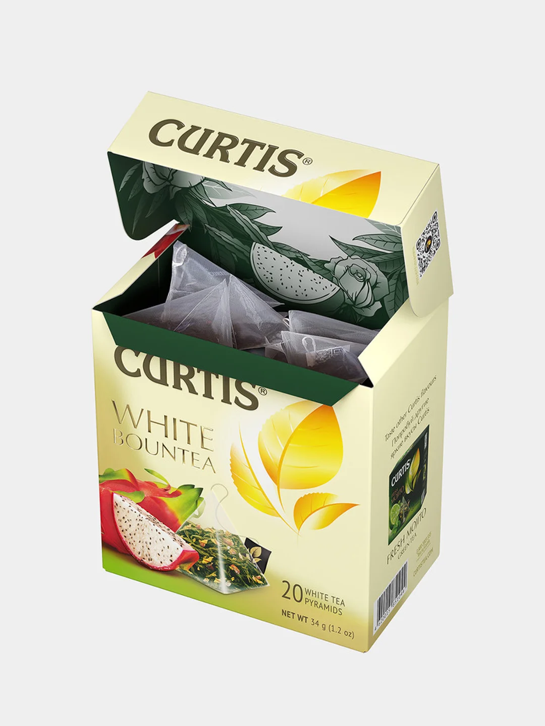 Чай в пирамидках Curtis "White Bountea", белый, 20 штук