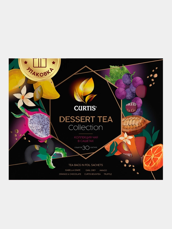 Чай Curtis Dessert Tea Collection, 6 вкусов, 30 пакетиков
