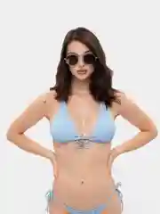 Золотой круглые солнцезащитные очки Mirsee