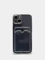 Прозрачный чехол для iPhone XR, 11, 12, 13, 14, Pro, Pro Max, 7 / 8, 7 Plus, с карманом для карт