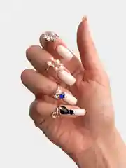 Кольца женские, комплект из 4 - х колец на фаланги