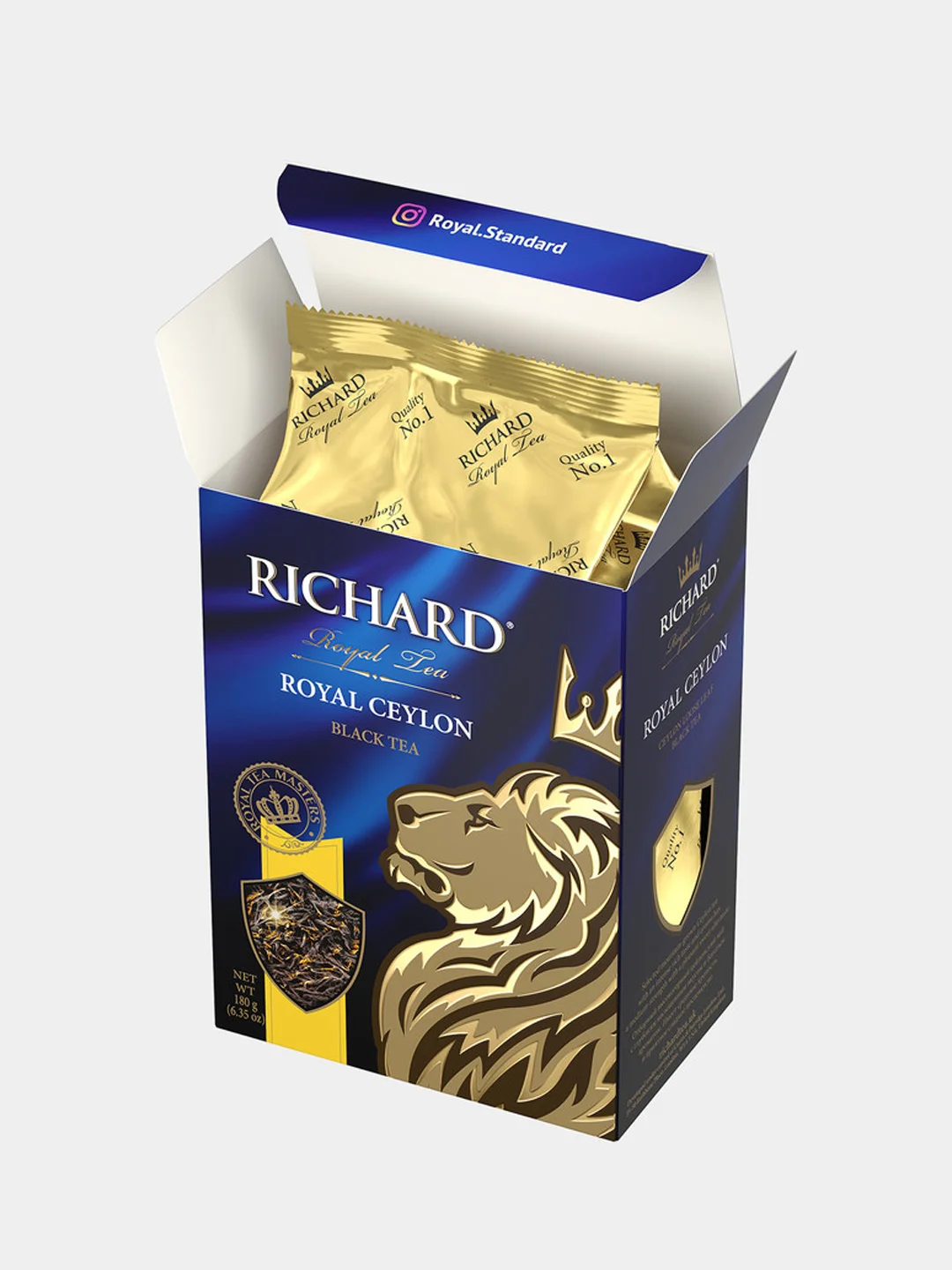 Чай листовой Richard Royal Ceylon, черный, 180 г