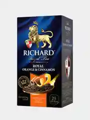 Чай Richard "Royal Orange & Cinnamon", черный, в пакетиках, 25 штук
