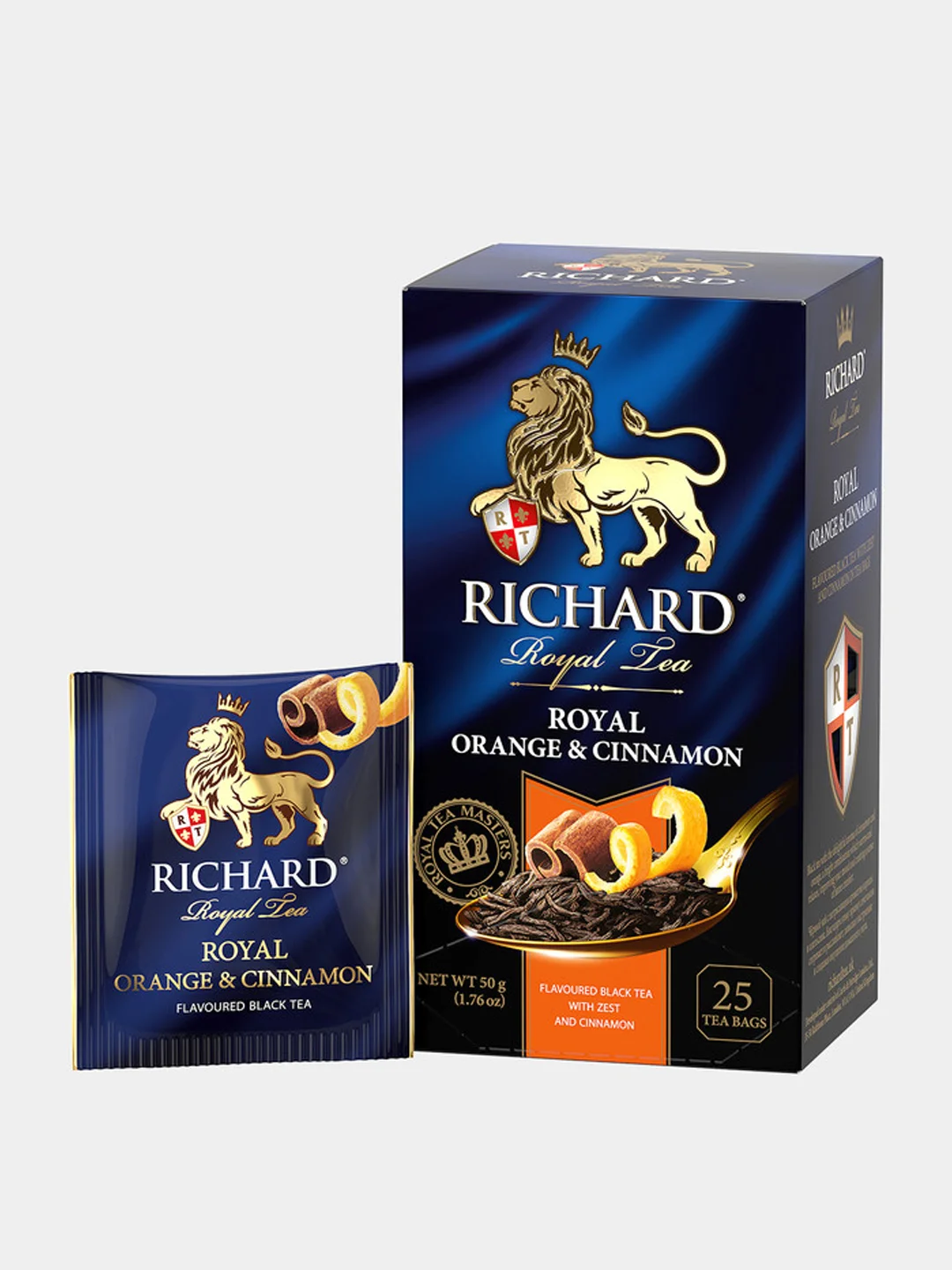 Чай Richard "Royal Orange & Cinnamon", черный, в пакетиках, 25 штук