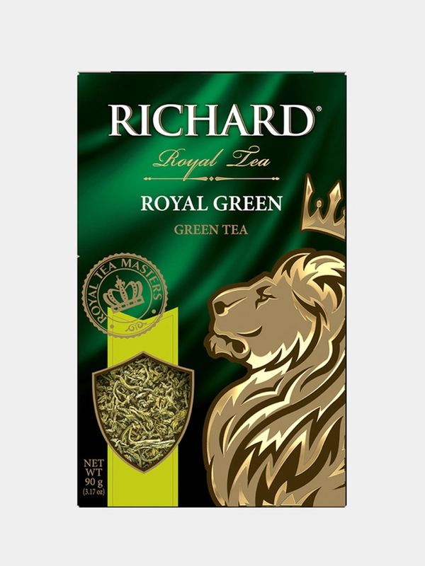Чай крупнолистовой Richard "Royal Green", зеленый, 90 г