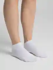 Носки белые, короткие, повседневные, однотонные