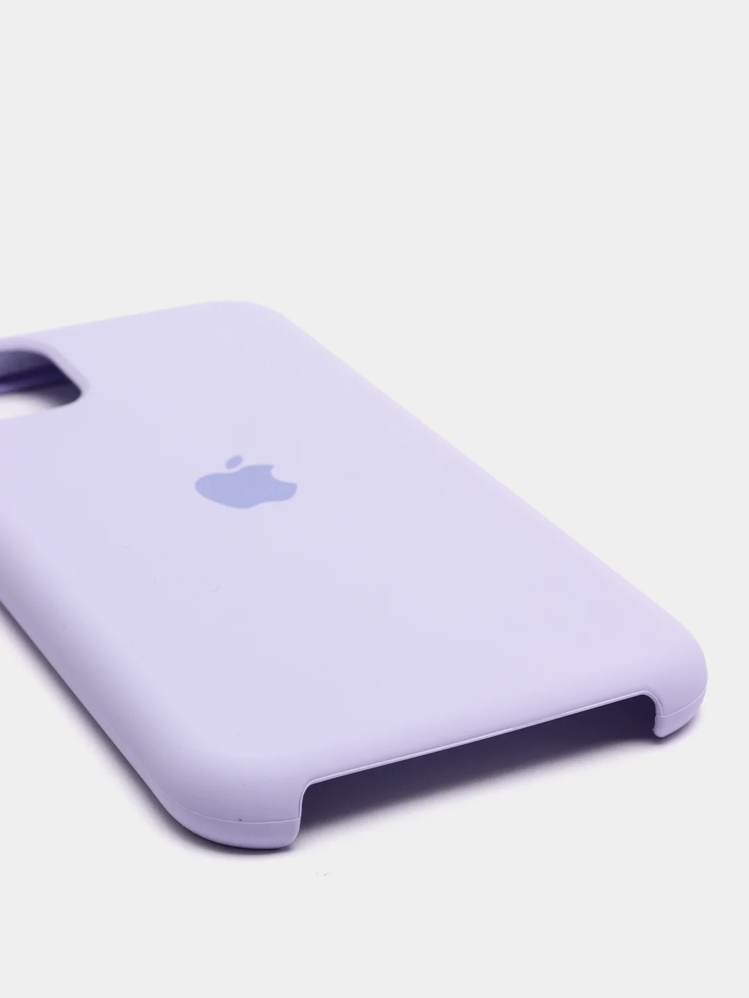 Лавандовый чехол Silicone Case для iPhone 11, с открытым низом