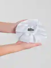 Белый бант для волос белый, школьный, на резинке, 1 штука