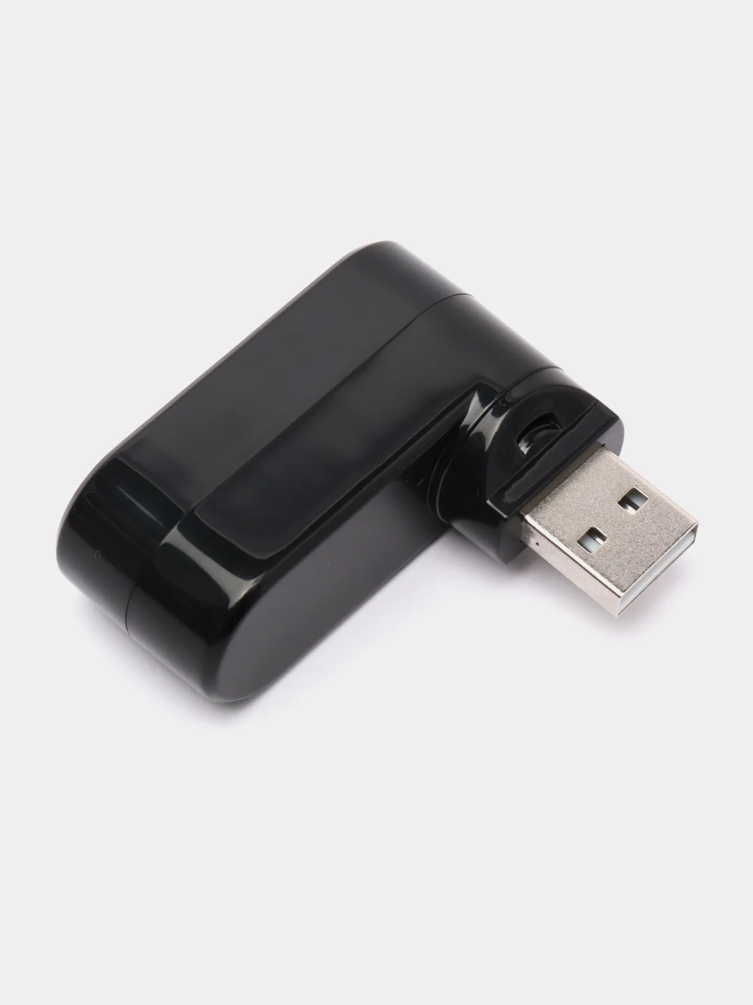 Черный usb разветвитель на 3 порта
