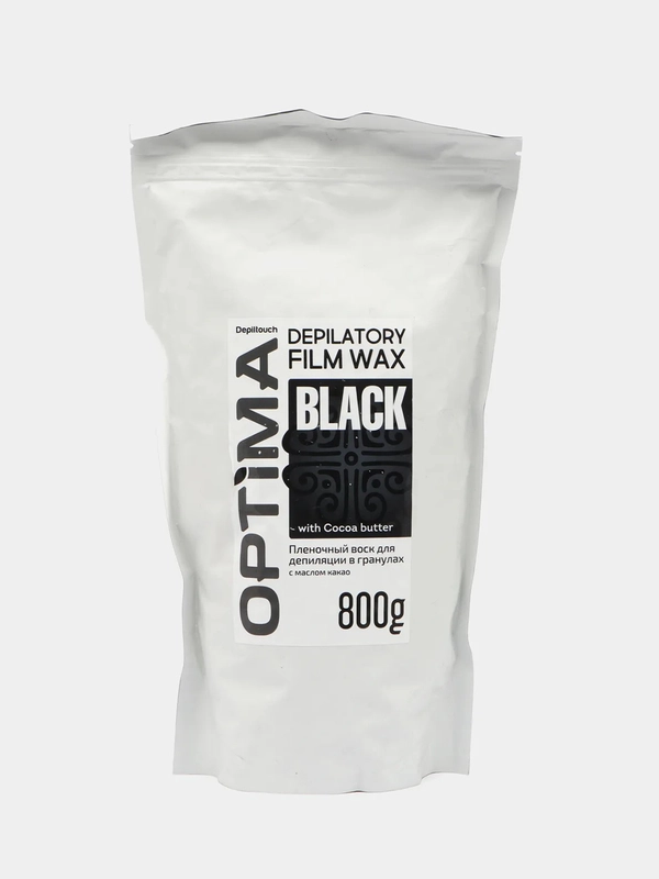 Воск пленочный в гранулах, с маслом какао Optima black depiltouch