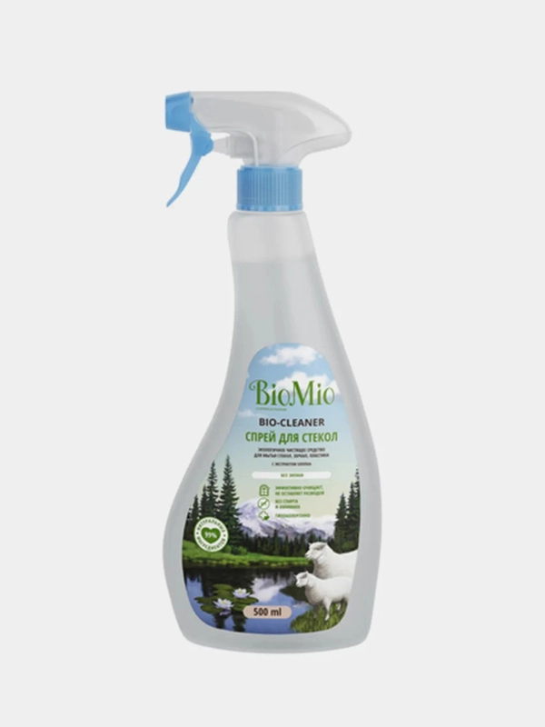 Экологичное чистящее средство для стекол Bio-Mio Bio-Сleaner, без запаха, 500 мл