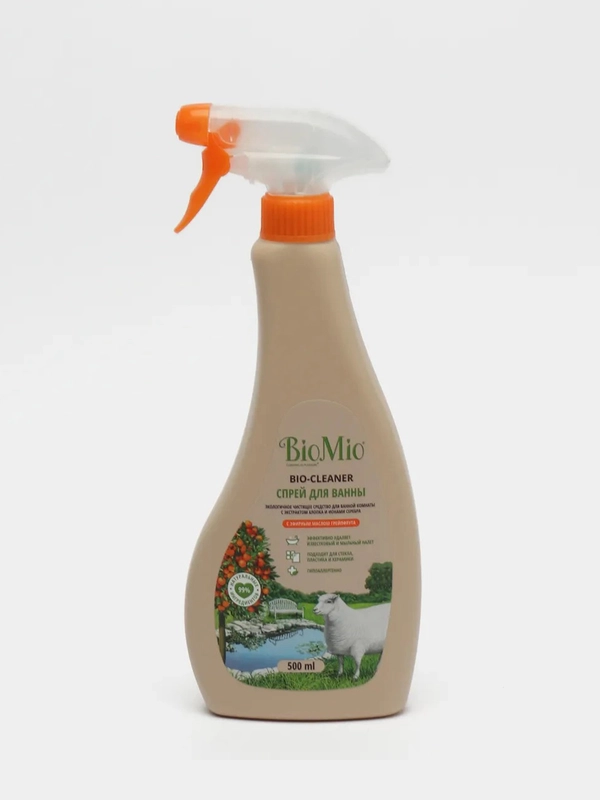 Экологичное чистящее средство для ванной BioMio Bio-Cleaner "Грейпфрут", спрей, 500 мл