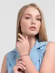 Серебряный цепочка на руку, унисекс