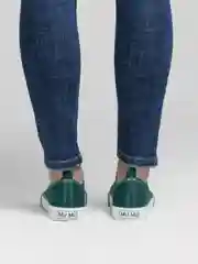 Зеленый кеды женские