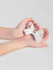 Бежевый меланж банты для девочек, 1 шт