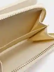 Белый кошелек однотонный, на молнии для денег и карт, на подарок