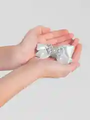 Бежевый банты для девочек, 1 шт