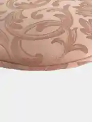 Светло-жёлтый чехол на табурет, с поролоном, круг, d-33 см