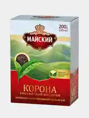Чай крупнолистовой Майский "Корона Российской Империи", черный, 200 г