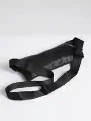 Черный поясная мужская сумка, кожа