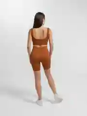 Терракотовый женский спортивный костюм для фитнеса