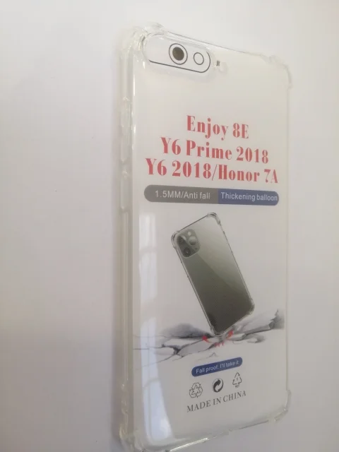 Силиконовый прозрачный с усиленными углами чехол Honor 10x lite/10/10lite/20i/8x/9A/9C/9X