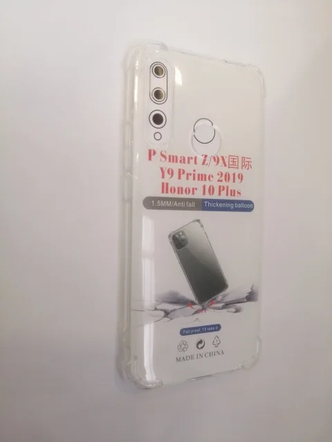 Силиконовый прозрачный с усиленными углами чехол Honor 10x lite/10/10lite/20i/8x/9A/9C/9X