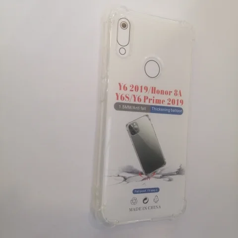 Силиконовый прозрачный с усиленными углами чехол Honor 10x lite/10/10lite/20i/8x/9A/9C/9X