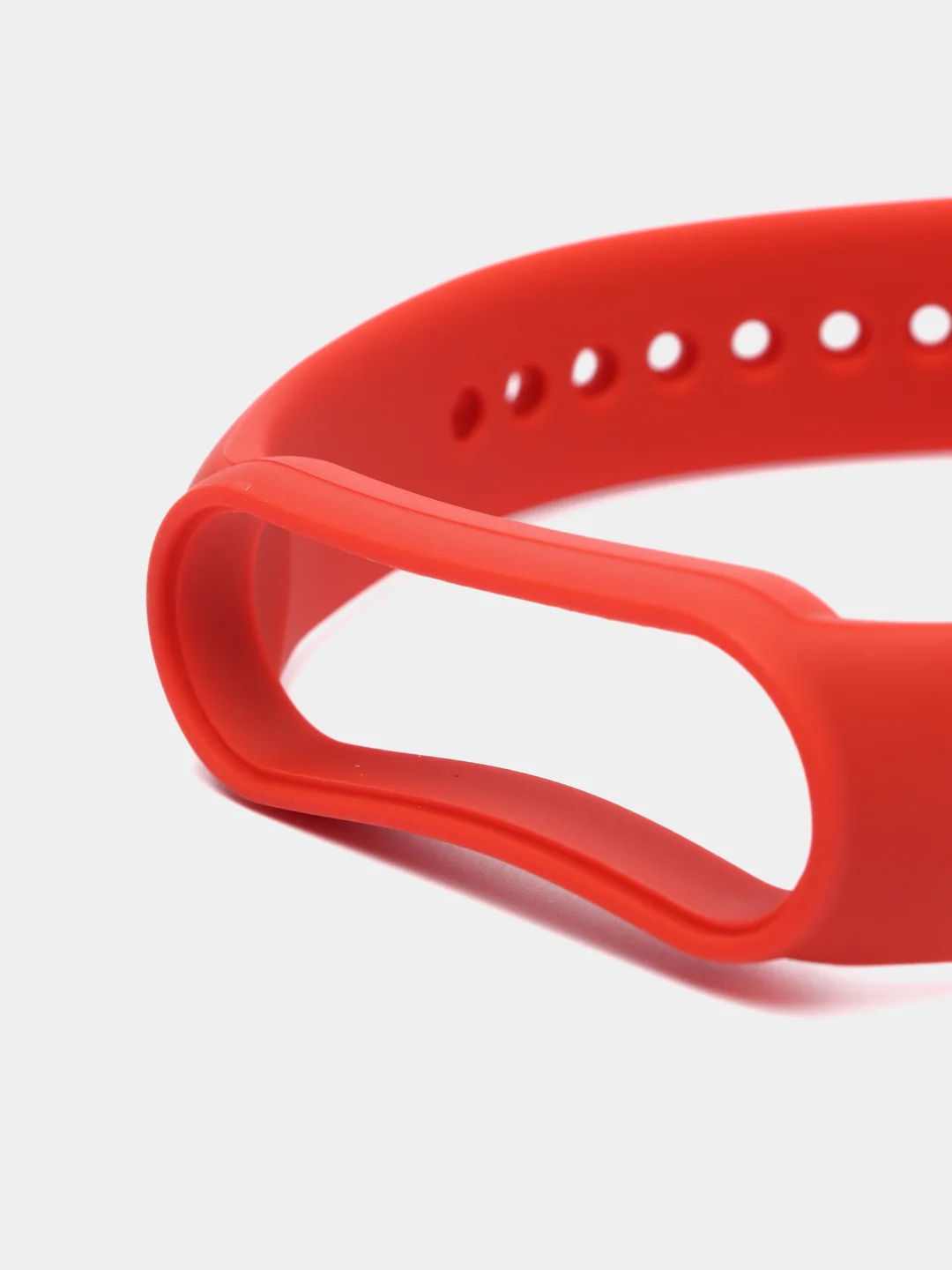 Красный силиконовый ремешок для фитнес-браслетов Xiaomi Mi Band 5 и Mi Band 6