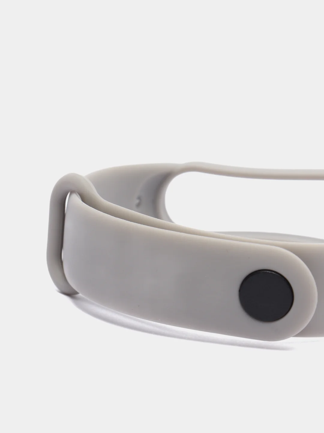 Серый металлик силиконовый ремешок для фитнес-браслетов Xiaomi Mi Band 5 и Mi Band 6