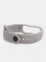 Серый металлик силиконовый ремешок для фитнес-браслетов Xiaomi Mi Band 5 и Mi Band 6