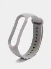 Серый металлик силиконовый ремешок для фитнес-браслетов Xiaomi Mi Band 5 и Mi Band 6