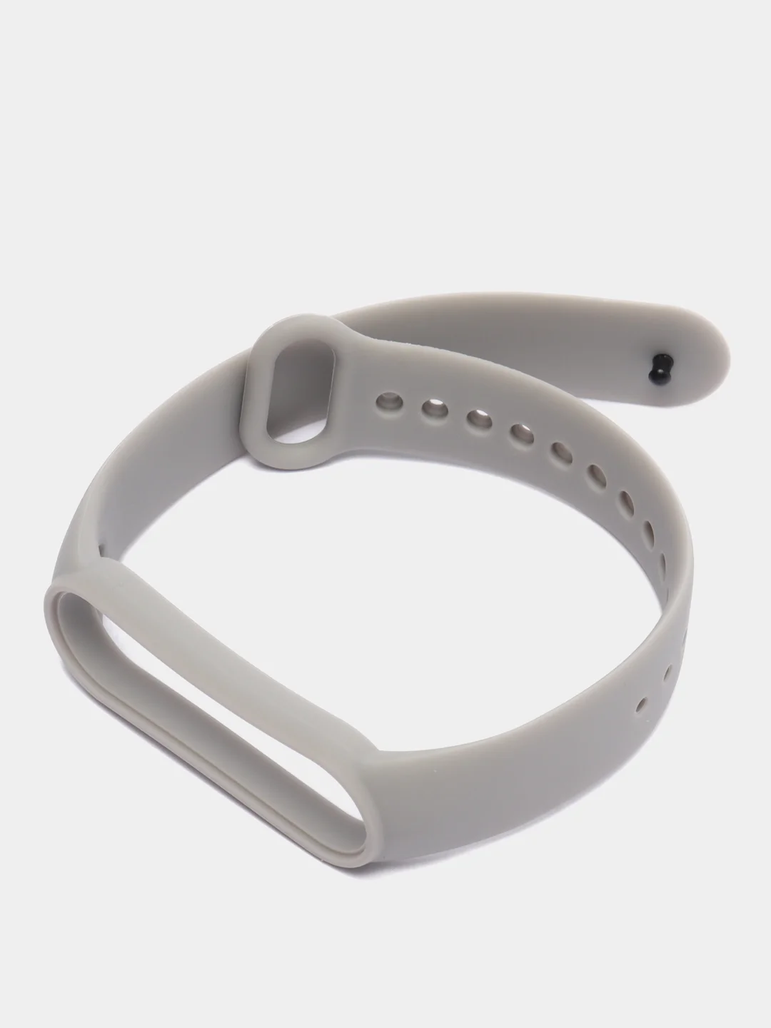 Серый металлик силиконовый ремешок для фитнес-браслетов Xiaomi Mi Band 5 и Mi Band 6