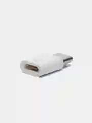 Белый переходник Micro USB (мама) - USB Type-С (папа)