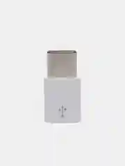 Белый переходник Micro USB (мама) - USB Type-С (папа)