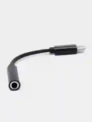 Черный переходник адаптер Type-C на 3.5 mm jack