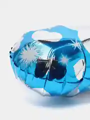 Голубой фольгированный шарик "Бита"