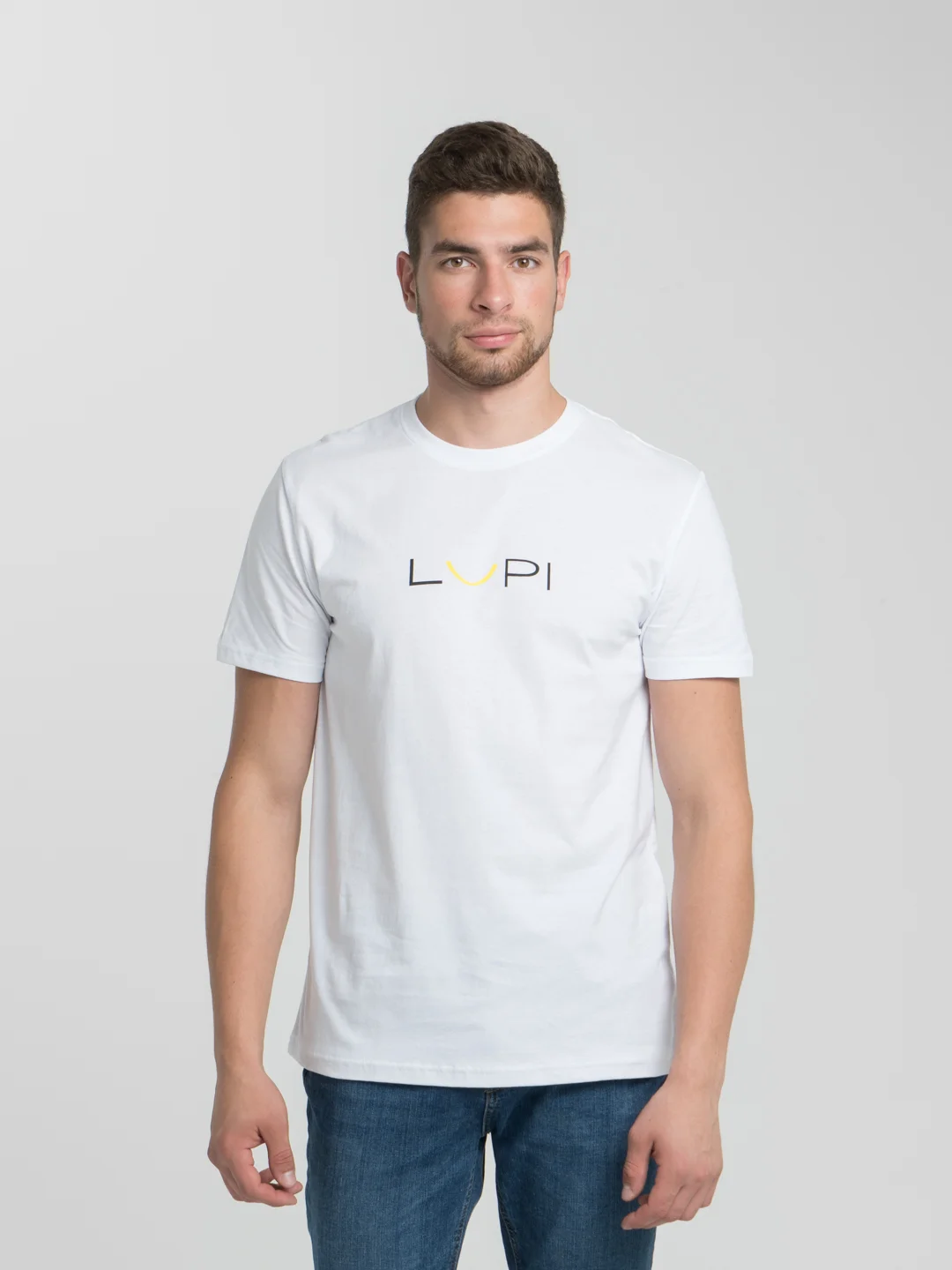 Белый футболка мужская, белая, Lupi