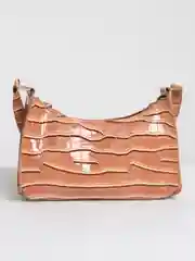 Коралловый меланж стильная женская сумка из экокожи, сумка хобо с имитацией крокодиловой кожи, кросс боди
