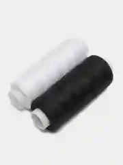 Прозрачный нитки бытовые 40/2 черные, белые уп. 2 штуки