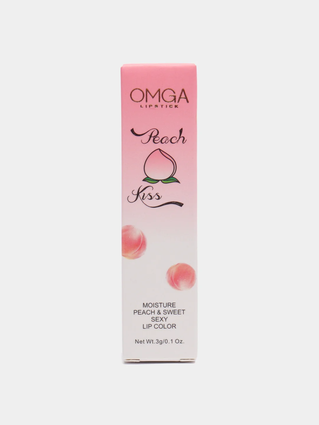 Увлажняющий бальзам для губ Omga Peach Kiss, тинт с ароматом персика