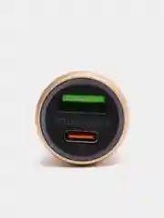 Бежевый автомобильное зарядное устройство, USB, Type-C, 3.1 А, в прикуриватель