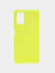 Лимонный чехол прозрачный на Samsung Galaxy A02s, Самсунг А02с противоударный, с неоновым оттенком